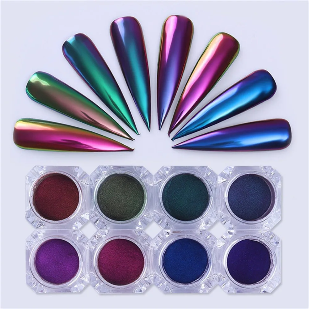 0.2g Chameleon Holographic Nail Magic Mirror Powder Effect Nail Art Glitter Powder Chrome Pigment Dust Manicure Nail Decorations
0.2g Chameleon Holographic Nail Magic Mirror Powder Effect Nail Art Glitter Powder Chrome Pigment Dust Manicure Nail Decorations