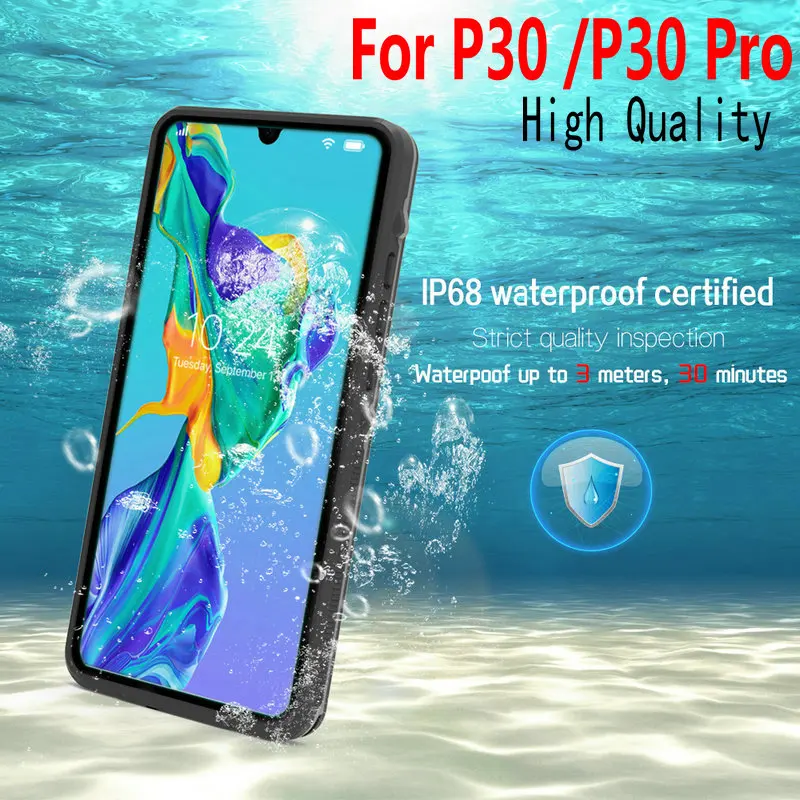 On Huawei P30 Pro Water-proof Shell Huawei P30 Case IP68 Waterproof Cover for Huawei P30 P 30 Pro Swim Sport Proof Fundas Cases
On Huawei P30 Pro Water-proof Shell Huawei P30 Case IP68 Waterproof Cover for Huawei P30 P 30 Pro Swim Sport Proof Fundas Cases