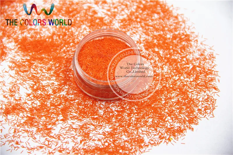 TCH305 0.2*3mm Size Solvent Resistant Mate Orange Red Colors Tinsel Bar Strip shape glitter for nail art and other deco
TCH305 0.2*3mm Size Solvent Resistant Mate Orange Red Colors Tinsel Bar Strip shape glitter for nail art and other deco