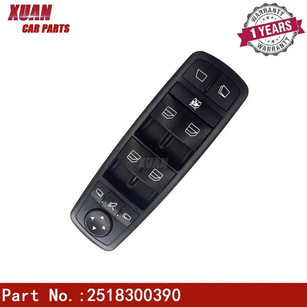 XUAN Power Window Switch Control Master Switches For Mercedes Benz GL 320 350 450 R 280 300 320 350 500 550 63 AMG A2518300390
XUAN Power Window Switch Control Master Switches For Mercedes Benz GL 320 350 450 R 280 300 320 350 500 550 63 AMG A2518300390