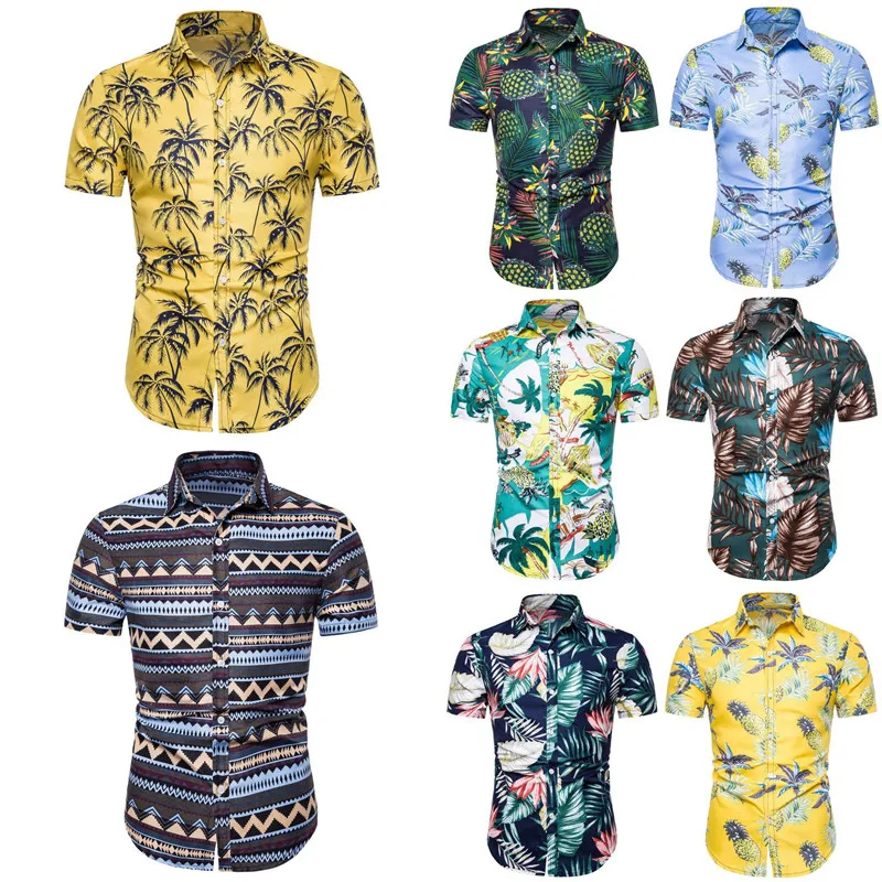 Men Hawaiian Shirt Summer Short Sleeve Tropical Floral Button Down Beach Party Shirt Cotton Plus Size Shirts Mens Tops
Men Hawaiian Shirt Summer Short Sleeve Tropical Floral Button Down Beach Party Shirt Cotton Plus Size Shirts Mens Tops