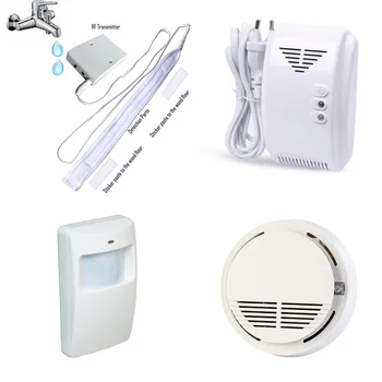 Water Leak Detector Wireless Gas Leakage Detector Smoke Alarm PIR Motion Sensor 433MHz Home Smart Alarm System WL-100/SM-100
Water Leak Detector Wireless Gas Leakage Detector Smoke Alarm PIR Motion Sensor 433MHz Home Smart Alarm System WL-100/SM-100