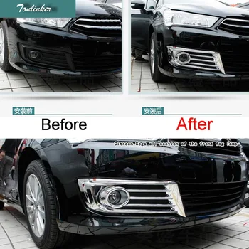 Tonlinker 2 Pcs DIY Car Styling ABS Chrome Front/Rear fog light stickers Cover Case Stickers For Citroen C4 classic 2012-16
Tonlinker 2 Pcs DIY Car Styling ABS Chrome Front/Rear fog light stickers Cover Case Stickers For Citroen C4 classic 2012-16
