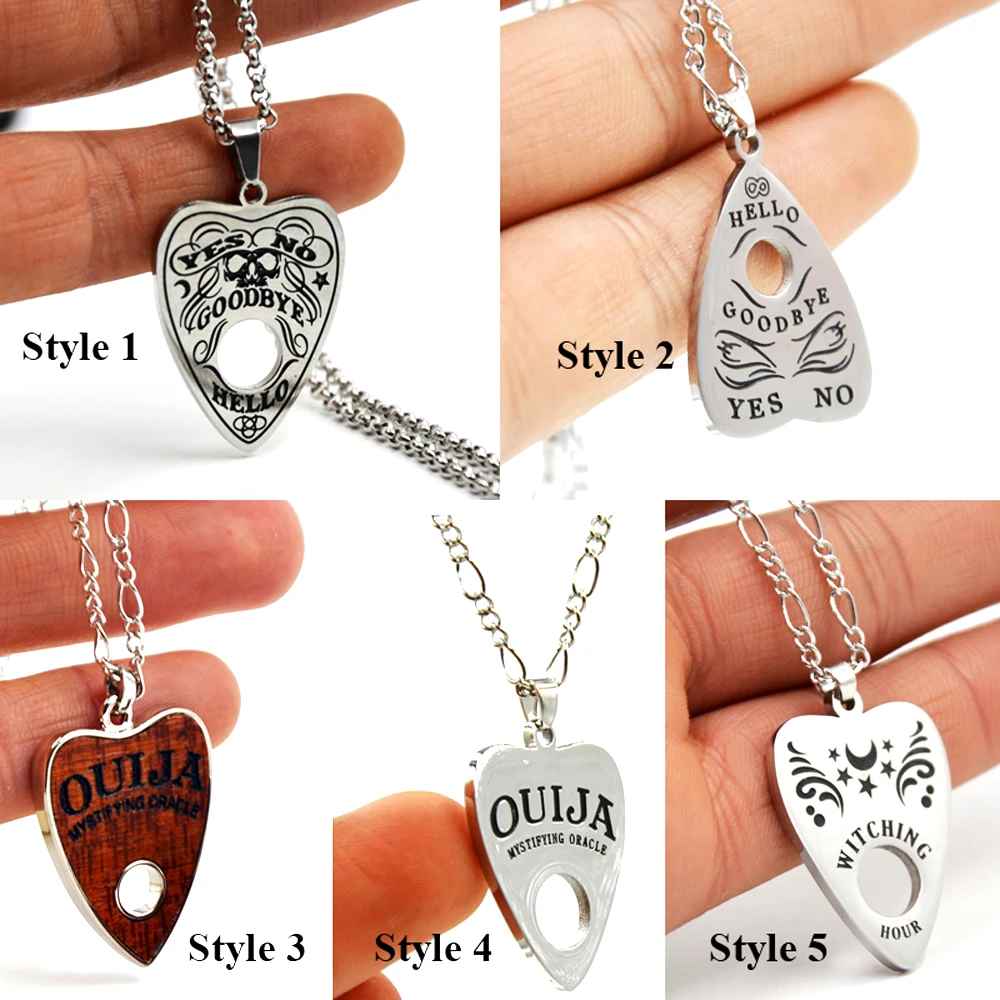 BOG-1PC Stainless Steel Ouija Copper Chain 24 Inches Ouija Board Planchette Necklace pendant High Quality Piercing Body Jewelry
BOG-1PC Stainless Steel Ouija Copper Chain 24 Inches Ouija Board Planchette Necklace pendant High Quality Piercing Body Jewelry