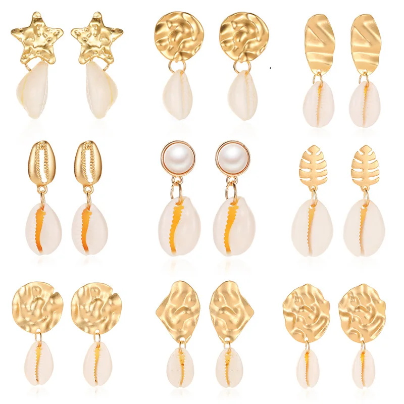 e927 Sea Shell Earrings For Women Gold Silver Color Metal Shell Cowrie Statement Earrings 2019 New Summer Beach Boho Jewelry
e927 Sea Shell Earrings For Women Gold Silver Color Metal Shell Cowrie Statement Earrings 2019 New Summer Beach Boho Jewelry