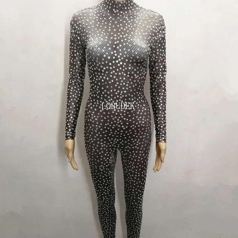 Sparkly Rhinestones Elastic Spandex Jumpsuit Fashion Nightclub Singer Stage Outfit Female Bar Party Show Performance Costumes
Sparkly Rhinestones Elastic Spandex Jumpsuit Fashion Nightclub Singer Stage Outfit Female Bar Party Show Performance Costumes