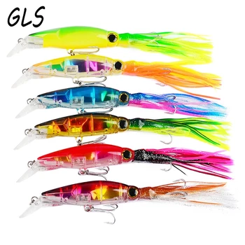 140mm 40g Soft Bait Fishing Worms Soft Luminous Squid Lure High Imitation Octopus Fishing Lure Bait 2 hooks
140mm 40g Soft Bait Fishing Worms Soft Luminous Squid Lure High Imitation Octopus Fishing Lure Bait 2 hooks