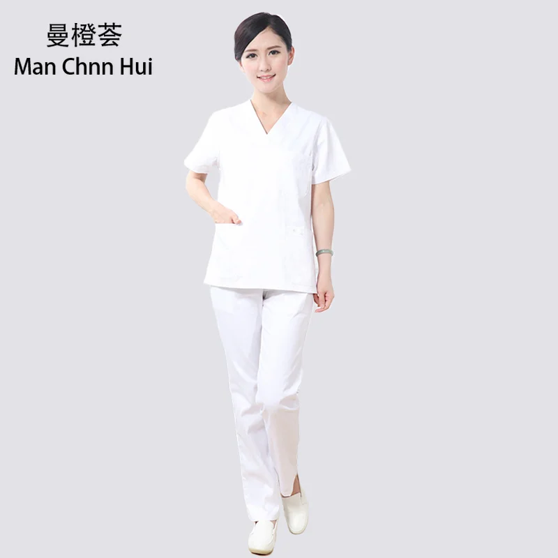 white scrubs medical uniforms wome hospital doctor surgical gown short-sleeved medical suit scrubs Nursing uniforms
white scrubs medical uniforms wome hospital doctor surgical gown short-sleeved medical suit scrubs Nursing uniforms