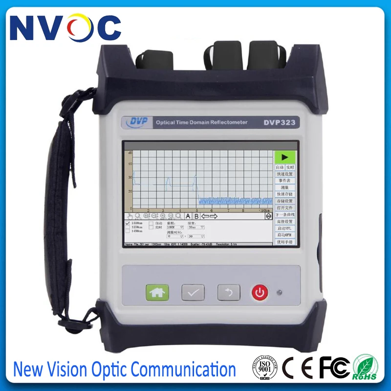 Original DVP323 OTDR Optical Time Domain Reflectometer 1310/1550 34/32dB Fiber Optic Testing With Touch Screen Pen
Original DVP323 OTDR Optical Time Domain Reflectometer 1310/1550 34/32dB Fiber Optic Testing With Touch Screen Pen