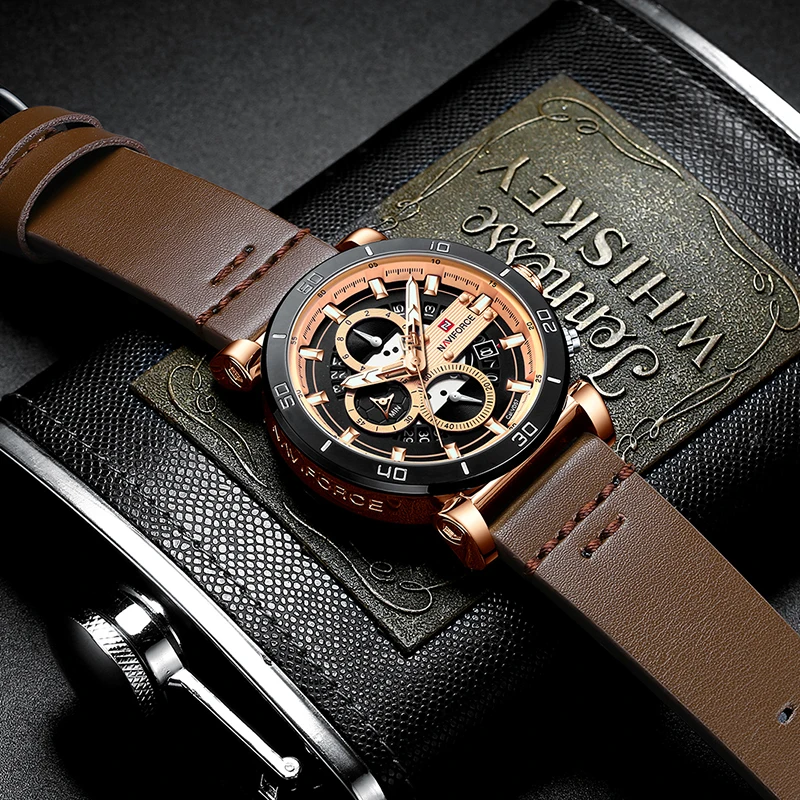 Man Watch Mens Top Brand Luxury Leather Quartz Automatic Date Clock Male Army Military Waterproof Wrist Watch NAVIFORCE Sports
Man Watch Mens Top Brand Luxury Leather Quartz Automatic Date Clock Male Army Military Waterproof Wrist Watch NAVIFORCE Sports