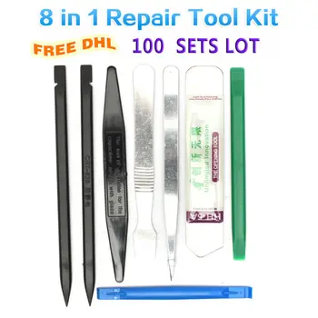 X 100 SETS 8 In 1 Professional CellPhone Opening Pry Tools Disassembly Repair Tool Kit For iPhone 4 4S 5 5C 5S 6 Plus For Galaxy
X 100 SETS 8 In 1 Professional CellPhone Opening Pry Tools Disassembly Repair Tool Kit For iPhone 4 4S 5 5C 5S 6 Plus For Galaxy