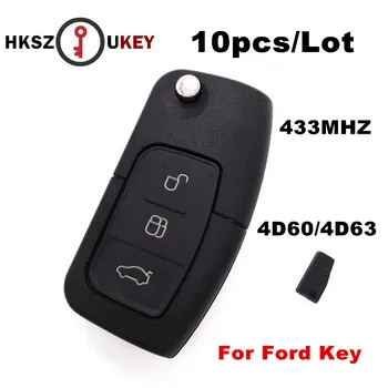 HKSZUKEY New Remote Key 3 Button 315MHz 433MHz 4D60 4D63 Chip Keyless Entry Fob Fit For Ford Mondeo Focus Fiesta C Max S Max
HKSZUKEY New Remote Key 3 Button 315MHz 433MHz 4D60 4D63 Chip Keyless Entry Fob Fit For Ford Mondeo Focus Fiesta C Max S Max