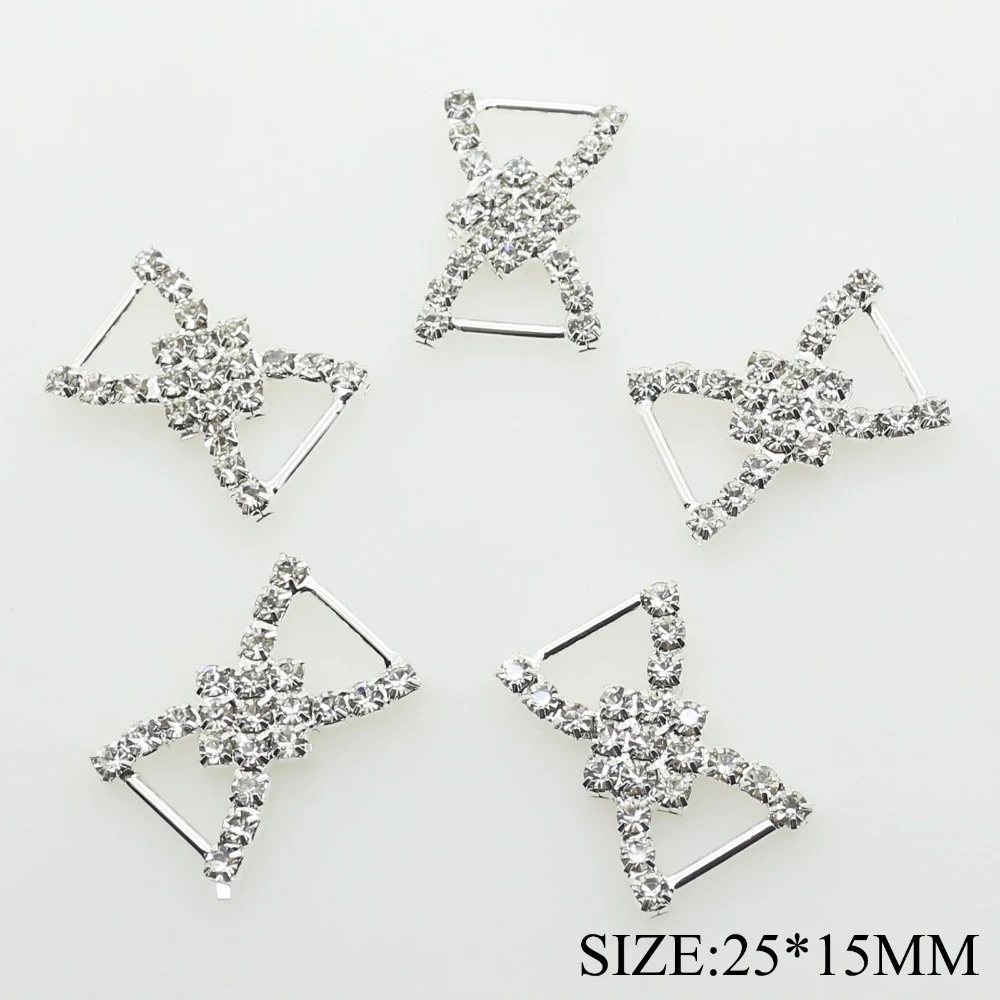 10pcs/lot 25*15mm Butterfly Rhinestone Buckles Ribbon Slider Women Clothing for Wedding Invitation Card Hair Craft Accessories
10pcs/lot 25*15mm Butterfly Rhinestone Buckles Ribbon Slider Women Clothing for Wedding Invitation Card Hair Craft Accessories