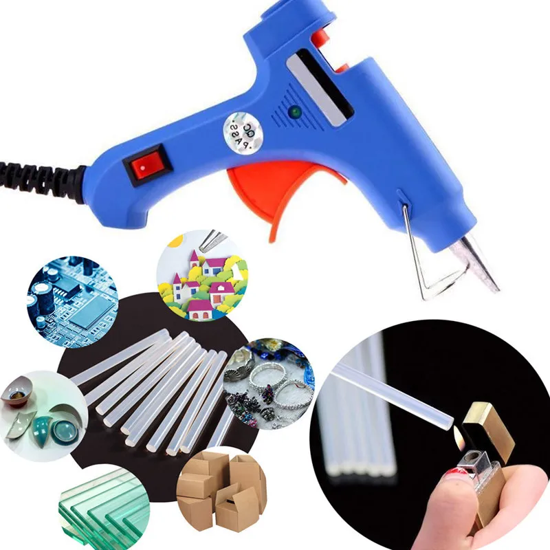 High Temp Heater Melt A Hot Glue Gun 20W Repair Tool Heat Gun Blue Mini Gun EU Plug Use 7-7.5mm Hot Melt Glue Sticks
High Temp Heater Melt A Hot Glue Gun 20W Repair Tool Heat Gun Blue Mini Gun EU Plug Use 7-7.5mm Hot Melt Glue Sticks