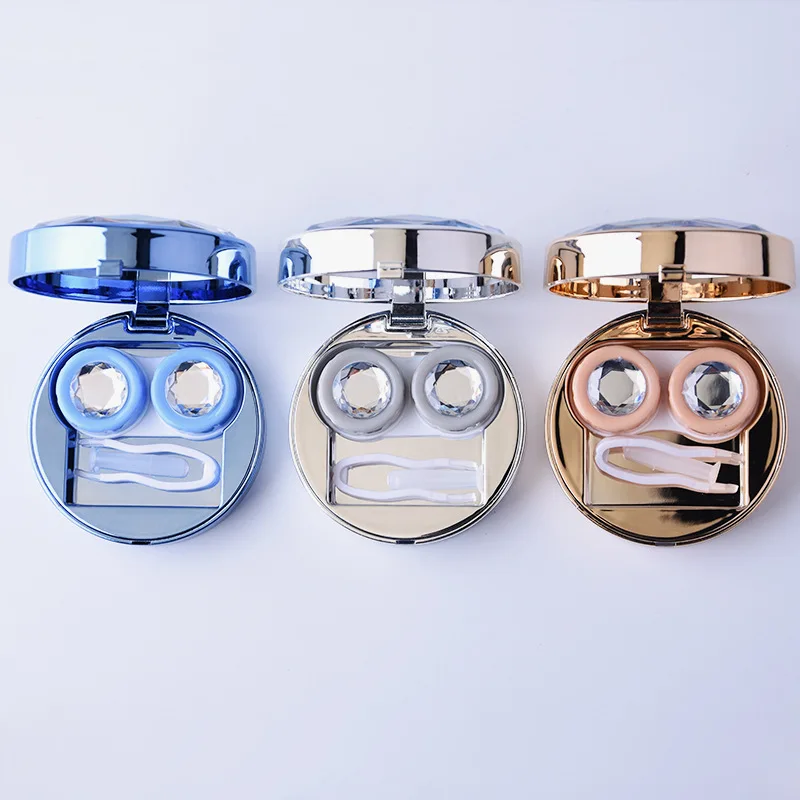 LIUSVENTINA 2018 New High Quality Cute Sliver Gold Gemstone Contact Lens Case With Mirror Box Container for Color Lenses
LIUSVENTINA 2018 New High Quality Cute Sliver Gold Gemstone Contact Lens Case With Mirror Box Container for Color Lenses
