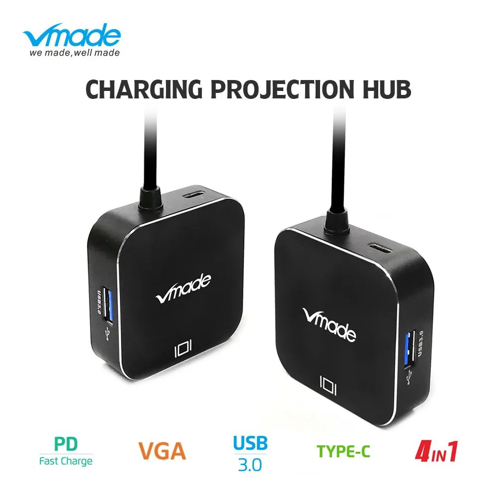 Vmade Newest High Quality Type-C USB-C 3.0 to VGA 4-in-1 Mini Adapter for Huawei/Samsung S8/S8+/MacBook/MacBook Pro/Google Pixel
Vmade Newest High Quality Type-C USB-C 3.0 to VGA 4-in-1 Mini Adapter for Huawei/Samsung S8/S8+/MacBook/MacBook Pro/Google Pixel