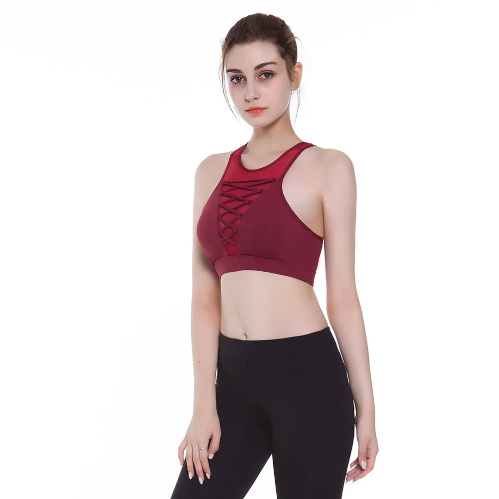 High Quality Women Sports Mesh Fitness Bra Top Shake-proof Padded Yoga Bra Workout Gym Tank Tops NCM99
High Quality Women Sports Mesh Fitness Bra Top Shake-proof Padded Yoga Bra Workout Gym Tank Tops NCM99