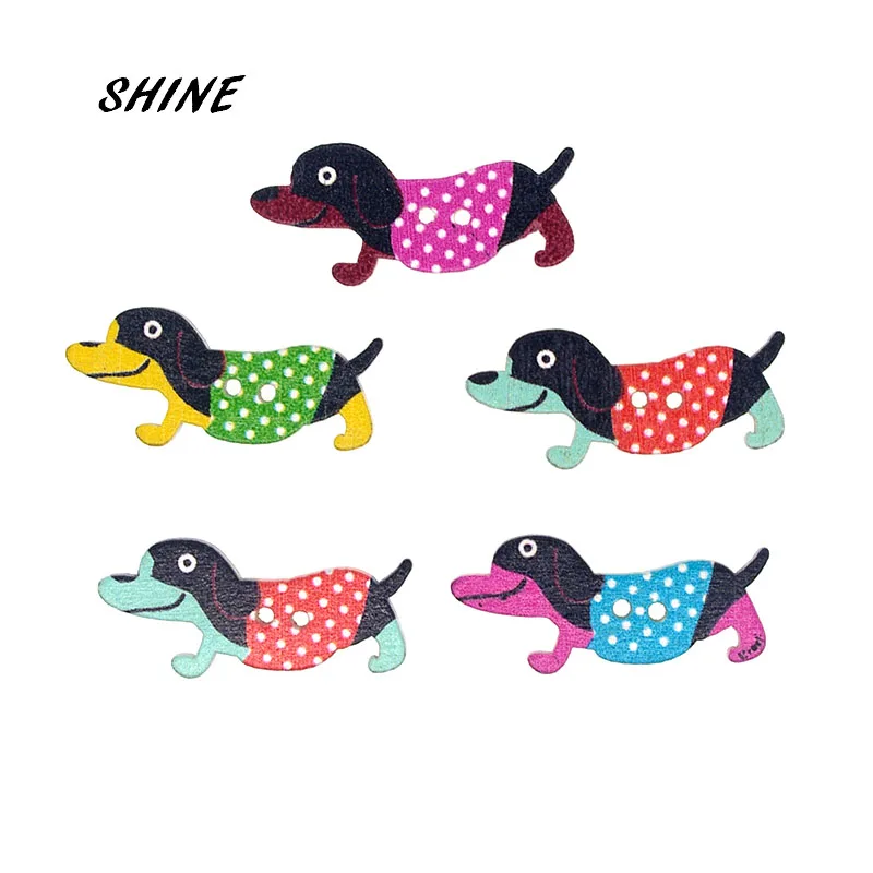 SHINE Wooden Sewing Buttons Scrapbooking Dog Colorful Mixed Two Holes Cartoon Pattern 35 x 15mm 12 PCs Costura Botones Decorate
SHINE Wooden Sewing Buttons Scrapbooking Dog Colorful Mixed Two Holes Cartoon Pattern 35 x 15mm 12 PCs Costura Botones Decorate