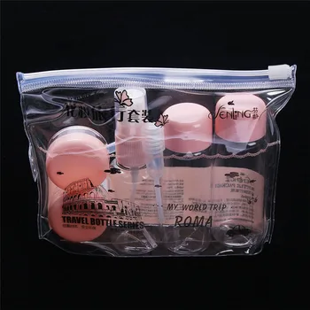 7Pcs/Set Plastic Essential Transparent Travel MakeUp Container Cosmetic Bag Set Portable Perfume Bottle
7Pcs/Set Plastic Essential Transparent Travel MakeUp Container Cosmetic Bag Set Portable Perfume Bottle