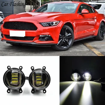 3-IN-1 Functions LED DRL Daytime Running Light Car Projector Fog Lamp with yellow signal For Ford Mustang 2015 2016 2017 2018
3-IN-1 Functions LED DRL Daytime Running Light Car Projector Fog Lamp with yellow signal For Ford Mustang 2015 2016 2017 2018