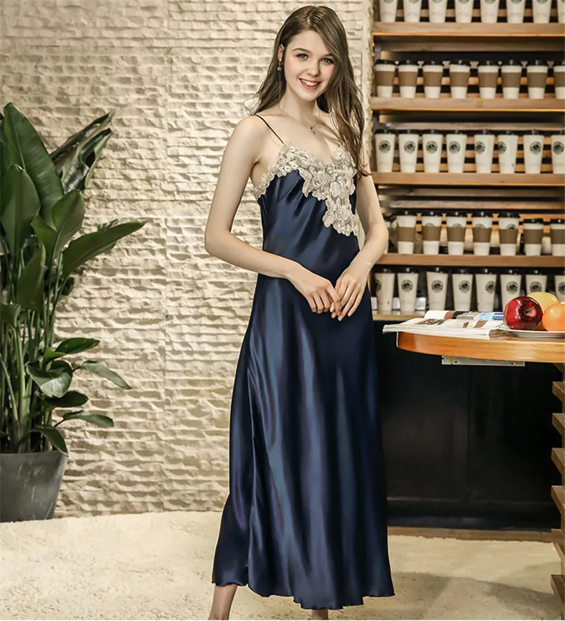 ENGAYI Brand Summer Women Nightwear Plus Size Faux Silk Satin Night Dress Girls Sleepwear Nightgown Nightdress Night Down DQ636
ENGAYI Brand Summer Women Nightwear Plus Size Faux Silk Satin Night Dress Girls Sleepwear Nightgown Nightdress Night Down DQ636