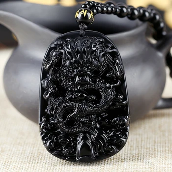 Natural Obsidian Maitreya Three-dimensional Chinese Dragon Totem Auspicious Beaded Chain Necklace Pendant
Natural Obsidian Maitreya Three-dimensional Chinese Dragon Totem Auspicious Beaded Chain Necklace Pendant