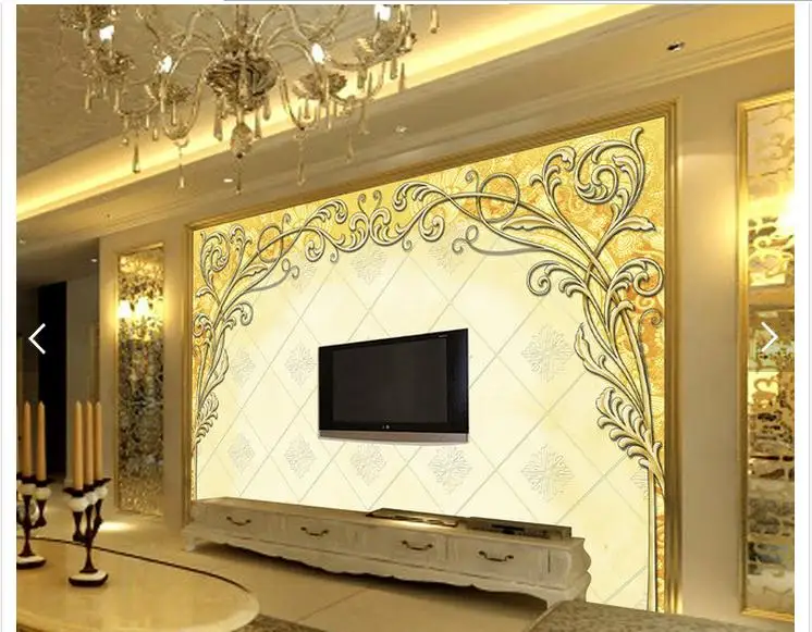 Customized 3d photo wallpaper 3d wall mural wallpaper European classical luxury volume TV setting wall living room decoration
Customized 3d photo wallpaper 3d wall mural wallpaper European classical luxury volume TV setting wall living room decoration