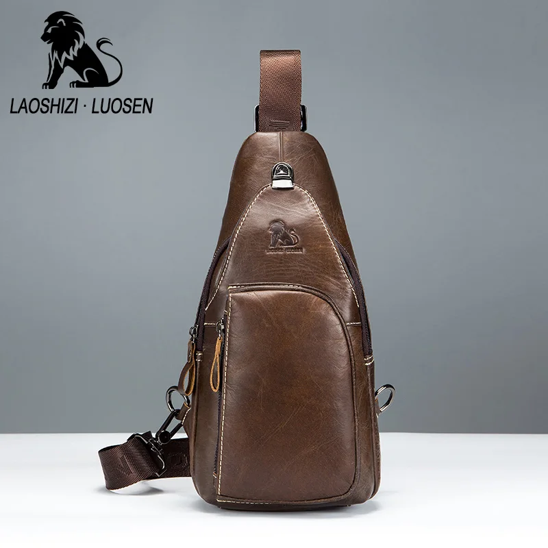 LAOSHIZI LUOSEN New Retro Man Bag Genuine Leather Handbag Men Shoulder Chest Bag Casual Cowhide Crossbody Bags Chest Pack
LAOSHIZI LUOSEN New Retro Man Bag Genuine Leather Handbag Men Shoulder Chest Bag Casual Cowhide Crossbody Bags Chest Pack