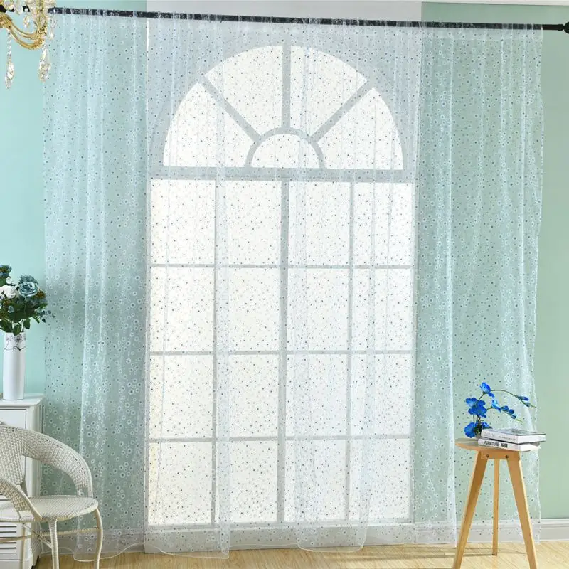 Fashion Polyester Daisy Print Sheer Tulle Curtain Pastoral Style Windows Living Room Drape Panel Scarf Curtains
Fashion Polyester Daisy Print Sheer Tulle Curtain Pastoral Style Windows Living Room Drape Panel Scarf Curtains