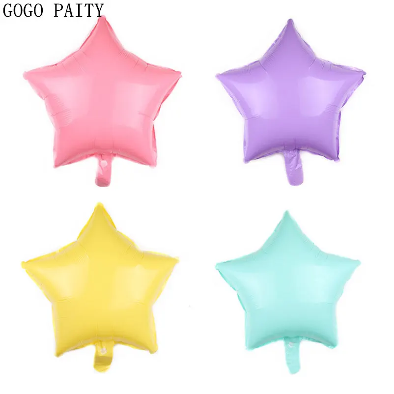 GOGO PAITY New 18-inch macarons five-pointed star aluminum balloon birthday party wedding decorative balloons high quality
GOGO PAITY New 18-inch macarons five-pointed star aluminum balloon birthday party wedding decorative balloons high quality