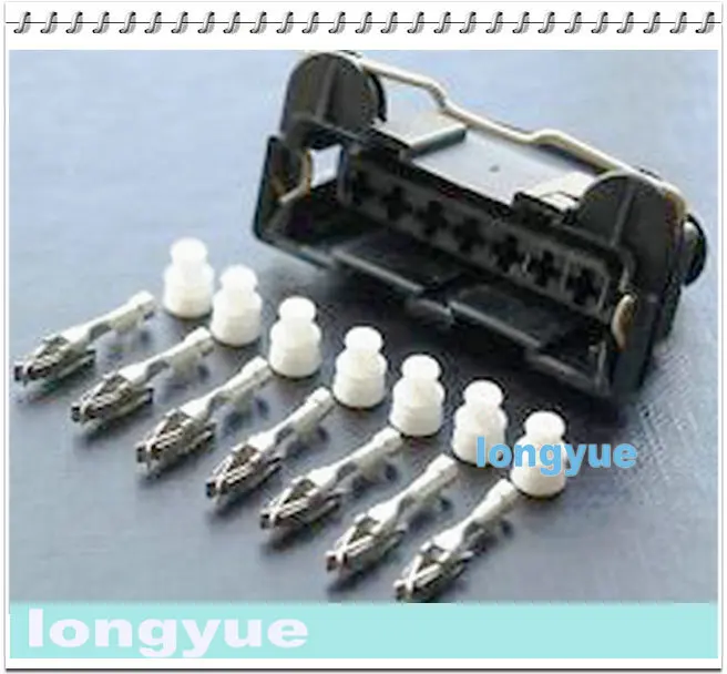 

Longyue 10 Kit AMP/TYCO 7 Way AFM Air Flow Meter MAF Connector JPT Junior Power Timer Connector With Terminals Rubber Boot