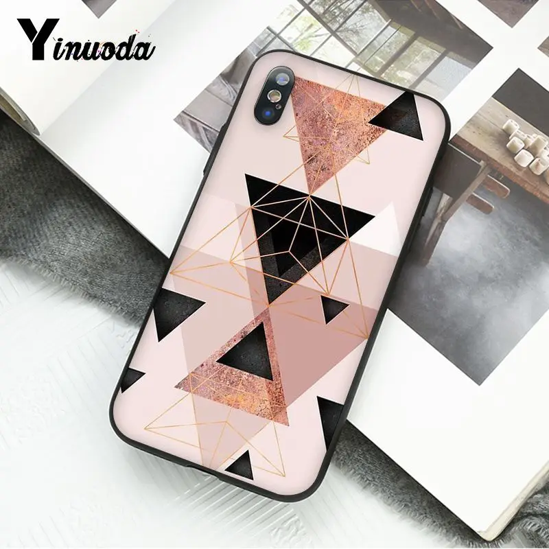 Gold Pink Glitter Marble