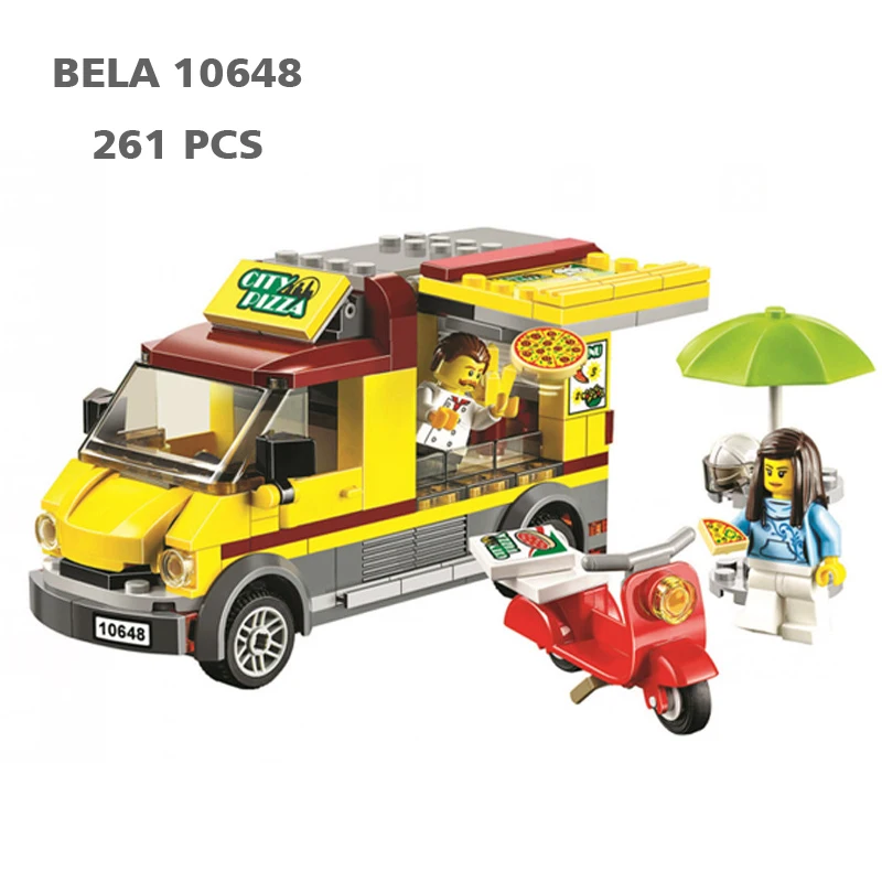 BELA 10648 City Car Series 261 PCS Pizza Selling Car Van Figures Toys Building Blocks Bricks Toys Compatible 60150 Toys
BELA 10648 City Car Series 261 PCS Pizza Selling Car Van Figures Toys Building Blocks Bricks Toys Compatible 60150 Toys