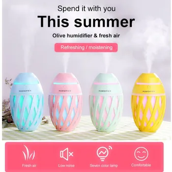 Olive USB Ultrasonic Air Cool Mist Humidifier With Colorful Night Light for Bedroom Office Car 320Ml Air Mist Diffuser
Olive USB Ultrasonic Air Cool Mist Humidifier With Colorful Night Light for Bedroom Office Car 320Ml Air Mist Diffuser