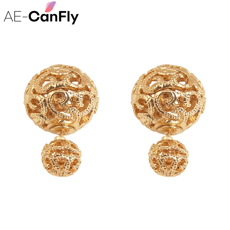 AE-CANFLY Hot Double Sided Earring Fashion Two Sides Silver Gold Stud Earrings for Women 2A3035
AE-CANFLY Hot Double Sided Earring Fashion Two Sides Silver Gold Stud Earrings for Women 2A3035