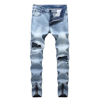 Men's motorcycle jeans knee fold hole zipper jeans trousers Men Clothes 2018 Plus Size
Men's motorcycle jeans knee fold hole zipper jeans trousers Men Clothes 2018 Plus Size