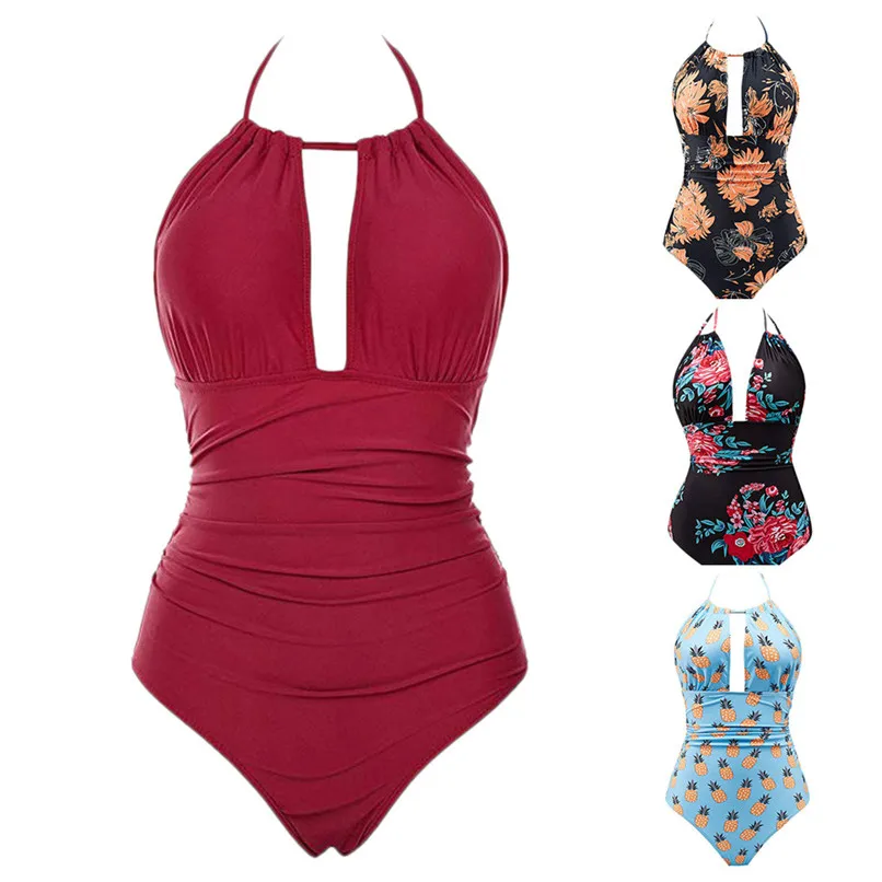 One-Piece Swimsuits Women Summer 2019 Ladies waistband halter neck swimsuit bathing suit women bikinis 2019 mujer #2D28
One-Piece Swimsuits Women Summer 2019 Ladies waistband halter neck swimsuit bathing suit women bikinis 2019 mujer #2D28