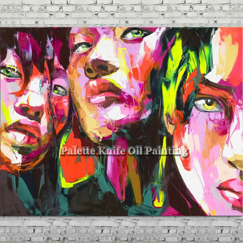 Palette knife portrait Face Oil painting Character figure canva Hand painted Francoise Nielly wall Art picture for living room84
Palette knife portrait Face Oil painting Character figure canva Hand painted Francoise Nielly wall Art picture for living room84