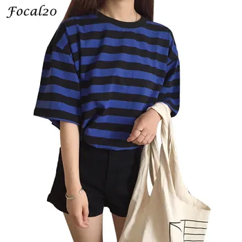 Focal20 Streetwear Striped Hit Color Women T-shirt Short Long Sleeve Female T Shirt Casual Loose Tee Top
Focal20 Streetwear Striped Hit Color Women T-shirt Short Long Sleeve Female T Shirt Casual Loose Tee Top