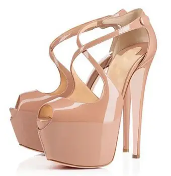 16CM high heel woman high platform peep toe cross strap patent leather pumps high platform pumps large size 45 custom make
16CM high heel woman high platform peep toe cross strap patent leather pumps high platform pumps large size 45 custom make