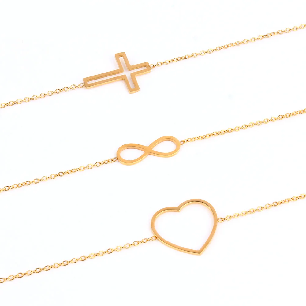 Stainless Steel Bracelet Jesus Round heart shape cross star Link Infinity Bracelets & Bangles women for bracelets Popular jewelr
Stainless Steel Bracelet Jesus Round heart shape cross star Link Infinity Bracelets & Bangles women for bracelets Popular jewelr