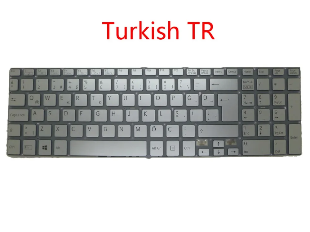 Laptop Backlit Keyboard For SONY For VAIO SVF15A 149242641TR Turkish TR 149242511BG Bulgaria BG 149242591PT Portugal PO Korea KR
Laptop Backlit Keyboard For SONY For VAIO SVF15A 149242641TR Turkish TR 149242511BG Bulgaria BG 149242591PT Portugal PO Korea KR