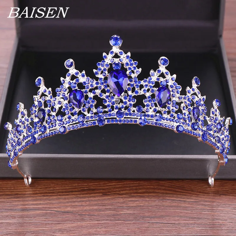 Blue Crystal Tiara Crown Bride Head Piece Hair Accessories Rhinestone Crystal Wedding Crown Bride's Tiara Headband Diadem Bijoux
Blue Crystal Tiara Crown Bride Head Piece Hair Accessories Rhinestone Crystal Wedding Crown Bride's Tiara Headband Diadem Bijoux