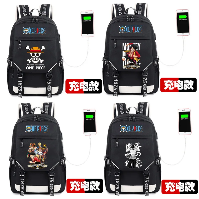 Cartoon Backpack One Piece Luffy Ace Backpack USB Charging Teenager Bookbag School Bag Travel Laptop Shoulder Bag
Cartoon Backpack One Piece Luffy Ace Backpack USB Charging Teenager Bookbag School Bag Travel Laptop Shoulder Bag