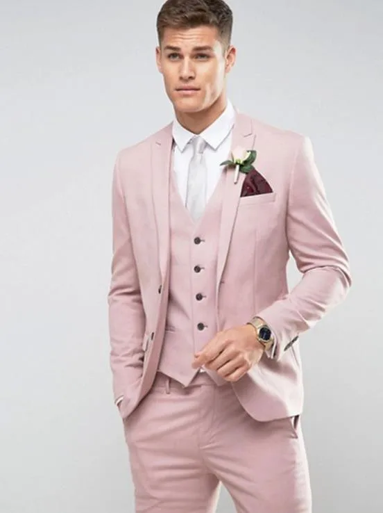 Wedding erotic style suit custom light pink men's western luxury groom party suit jacket clothing Mariage men
Wedding erotic style suit custom light pink men's western luxury groom party suit jacket clothing Mariage men