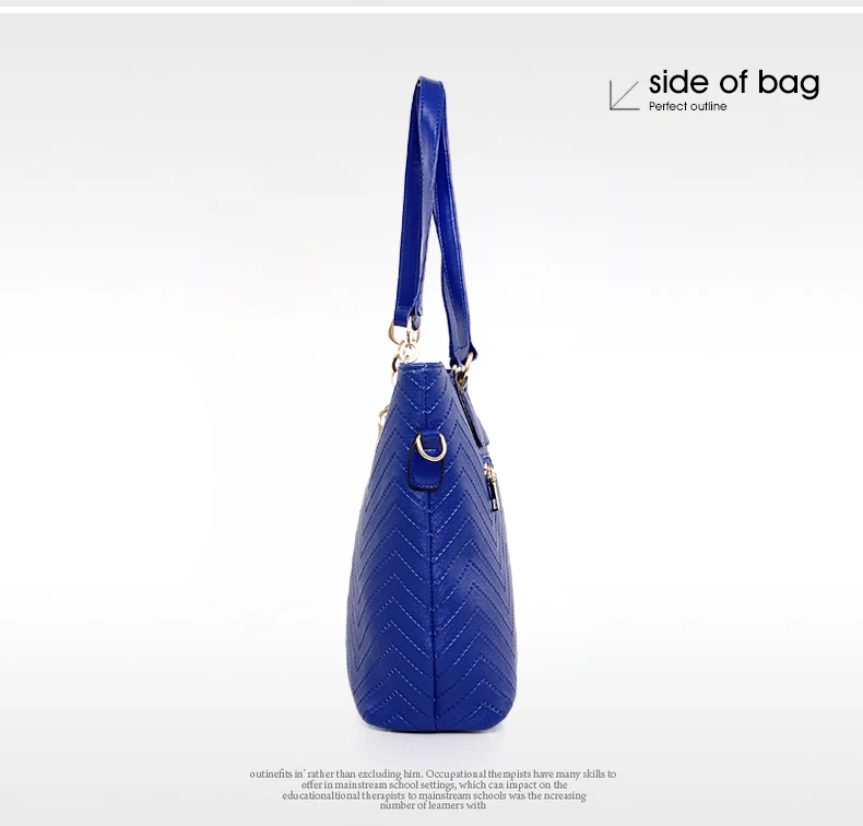 NEW Brand Luxury Lady Handbag 6 Pcs/set Composite Bags Set Women Shoulder Crossbody Bag Female Purse Clutch Wallet 46