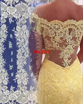 African cord lace fabric 2018 high quality Nigerian lace fabrics off White for wedding Women Evening Dress
African cord lace fabric 2018 high quality Nigerian lace fabrics off White for wedding Women Evening Dress
