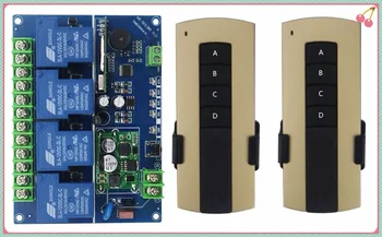 DC12V 24V 36V 48V 4CH 30A RF Wireless Remote Control Relay Switch Security System Garage Electric Doors/window/lamp 2* remote
DC12V 24V 36V 48V 4CH 30A RF Wireless Remote Control Relay Switch Security System Garage Electric Doors/window/lamp 2* remote