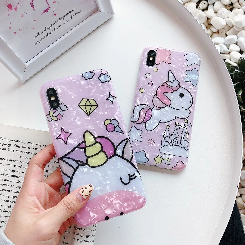 For iphone 7 plus 8 7 6s 6 case pink unicorn shell pattern phone cases silicone soft cover for iphone xs max xr x glossy case
For iphone 7 plus 8 7 6s 6 case pink unicorn shell pattern phone cases silicone soft cover for iphone xs max xr x glossy case