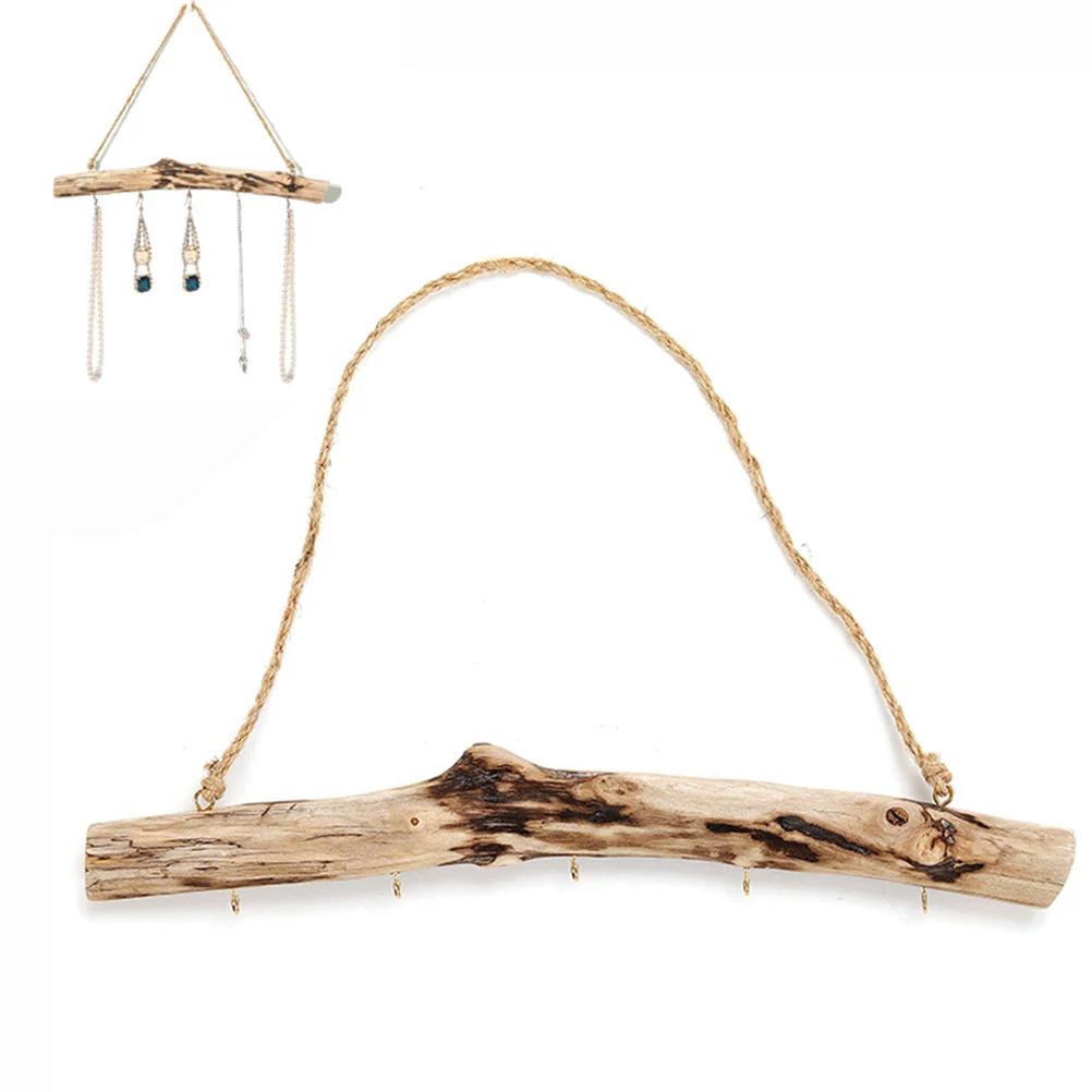 Natural Driftwood Branches Wall Hanging Jewelry Organizers With 5-Hook Necklace Earrings Display Home Decoration Accessories
Natural Driftwood Branches Wall Hanging Jewelry Organizers With 5-Hook Necklace Earrings Display Home Decoration Accessories